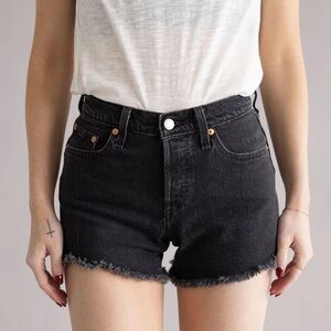 Levi's Black Jean Shorts for Women